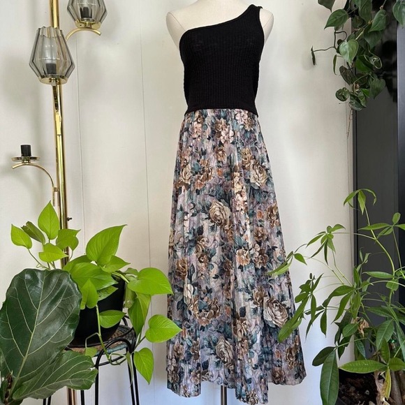 Sara Toga Sport Dresses & Skirts - Vintage Sara Toga Sport 80s Floral Rayon Maxi Skirt Pastel Rose Boho Medium